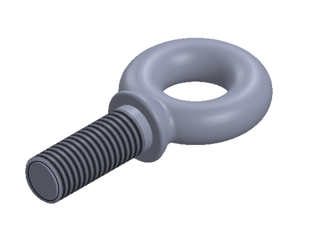 Anneau de levage à tige filetée, Petit oeil, XC 18 S Seifa